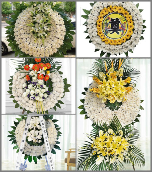 山东济宁微山县微山岛乡谢楼村花圈速递